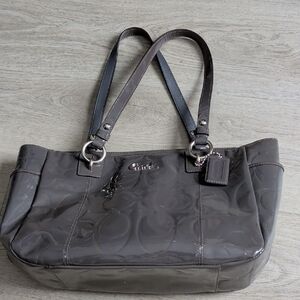 Coach Charcoal Signature Tote